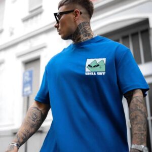 Men Printed Oversized Tshirt